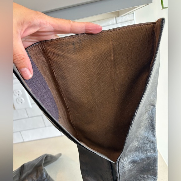 Vtg 60s 70s Gogo Boots Black Leather MOD MARINA 895 RR 42 AS425 Sz 8 Womens EUC - Picture 7 of 9